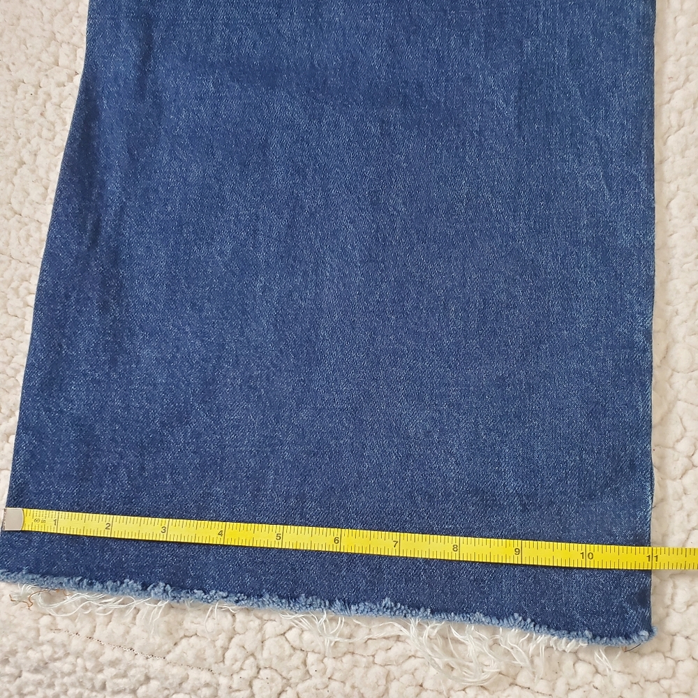 Zara TRF Collection Wide Leg Cropped Jeans Size 2 - Picture 12 of 12